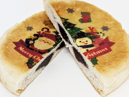 ユニオンケミカー プリント円盤型あんぱん カット断面