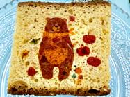 パウンドケーキ クマのプリント