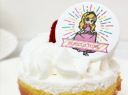 ニオンケミカー株式会社販売のラムネにインクジェットプリント。キャラクタープリント