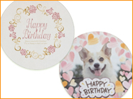 ユニオンケミカー販売の可食シートでBurn-Away Cakeに使用