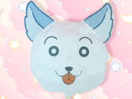 すたっしゅシートで綿菓子に目や口、耳を付けて動物に