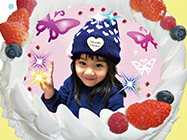 写真ケーキに