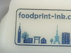 市販のソフトキャンディに可食インクジェットインクでダイレクトプリント2。